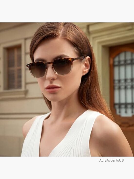 Retro Polarized Sunglasses for Women Small Medium Face UV Protection main image 6